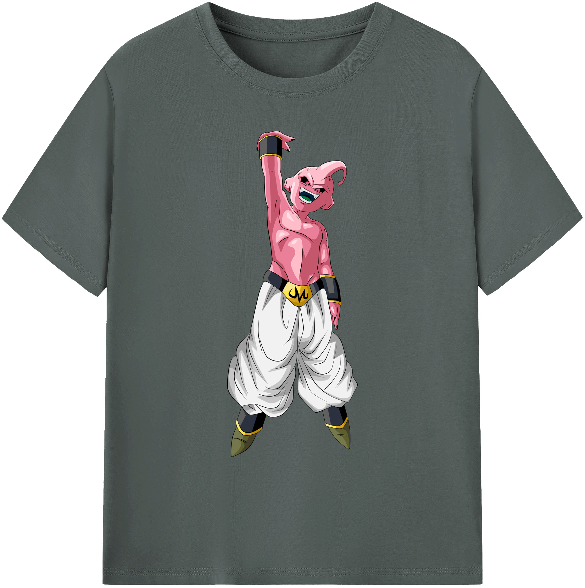 （画像用） ドラゴンボール 魔人ブウ DRAGON BALL Majin Buu 綿100％ メンズ半袖Tシャツ｜肌触りやわらか＆通気性